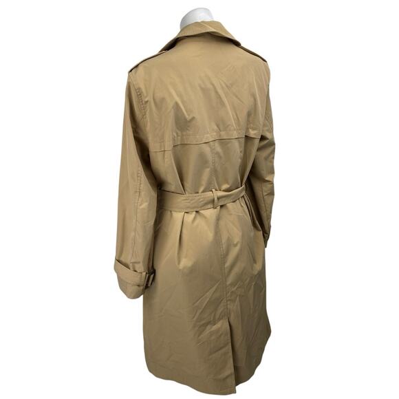 New Look Women's Tan Long Sleeve Double Breasted Belted Trench Coat Jacket 10 - Picture 2 of 5